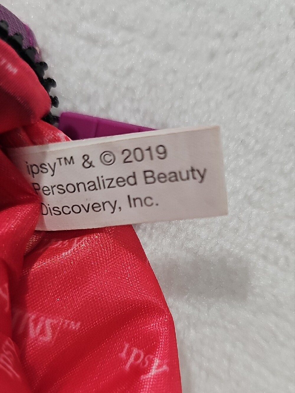 ipsy Tetris Pink & Purple Geometric Cosmetic Pouch Kicks In Pics - Picture 9 of 9